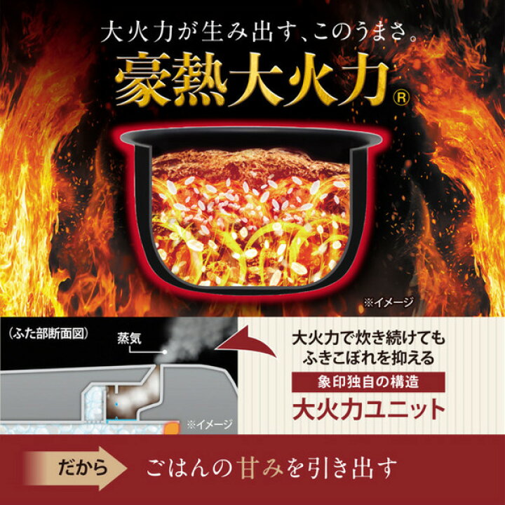 楽天市場】象印：圧力IH炊飯ジャー極め炊き(5.5合炊き)(ホワイト)/NW 