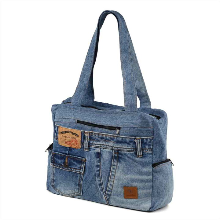 楽天市場】【クーポンあります！】・リメイク デニムバッグ DENIM 