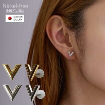 楽天市場】V字（ピアス｜レディースジュエリー・アクセサリー 