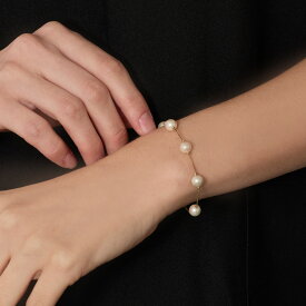 【感謝祭20％OFFクーポン配布】 ブレスレット 日本製 パール ブレス ステーションパール ジュエリー レディース 結婚式 入学式 卒業式 金属アレルギー対応 ブランド 人気 おしゃれ 上品 大人