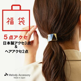 20%OFFクーポン～5/16 1:59 5点 福袋 2024 イヤリング ピアス K18GP アクセサリー ヘアーアクセサリー HAPPYBAGヘアアクセ セット イヤーカフス 人気 お試し お得 アクセサリー福袋 レディース ジュエリー アクセサリー 女性