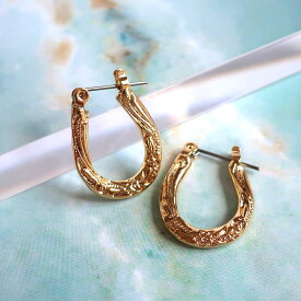 【最大10％OFFクーポン！】ピアス 日本製 ハワイアンジュエリー レディース 馬蹄 ホースシュー チタン 金属アレルギー対応 日本製 ハワジュ ピンクゴールド 人気 おしゃれ かわいい アクセサリー・