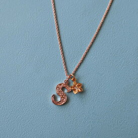 【最大10％OFFクーポン！】ネックレス K18GP ハワイアンジュエリー ハワイアン イニシャル ハワジュ ハワイアンジュエリー ハワイ アクセサリー レディース プレゼント 推し