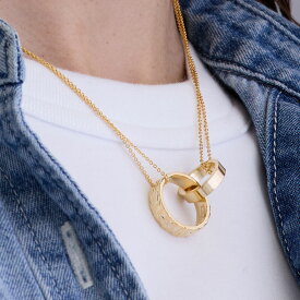 ネックレス ハワイアンジュエリー リング カジュアル ダブルリング レディース ハワイ 金属アレルギー対応 日本製 ブランド 人気 おしゃれ ハワジュ