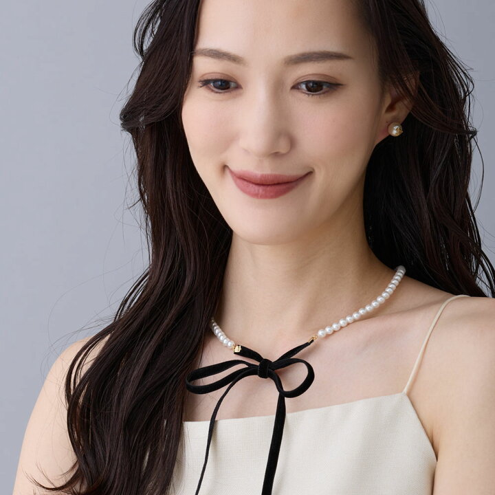 楽天市場】【20%OFFクーポン対象！】 ネックレス パール リボン 