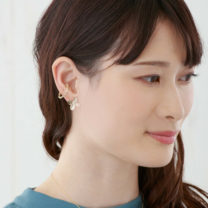 楽天市場】20%OFFクーポン イヤリング ピアス 日本製 K18GP ノンホール 