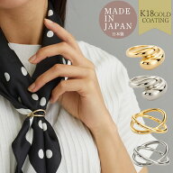 スカーフリング K18GP スカーフクリップ 上品 かわいい スカーフ留め スカーフ ストール おしゃれ 結婚式…