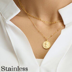 �y20%OFF�N�[�|���ΏہI�z2�{�Z�b�g �l�b�N���X �X�e�����X �R�C���l�b�N���X �R�C�� �����A�����M�[�Ή� K18GP �d�˕t�� ���f�B�[�X �P�[�u���`�F�[�� ���^ �V���v�� ��l �A�N�Z�T���[