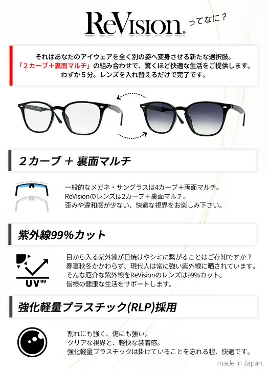 楽天市場】【 ReVision × Ray-Ban】RB3539用 交換レンズSky Blue 