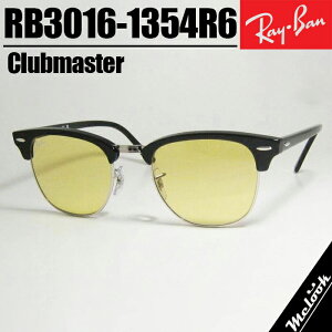 Ray-Ban ���C�o�� RB3016 �C�G���[�T���O���X �N���V�b�N�u���b�N × ���C�g�C�G���[Black × Light Yellow���b�N�X�I�e�B�J�W���p�����K�iCLUBMASTER / �N���u�}�X�^�[ 51�T�C�Y