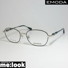 EMODA エモダ レディース眼鏡 メガネ フレームEMD4327-4-51 度付可ブラック　シルバー