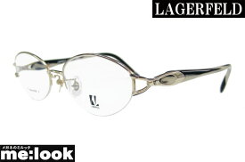 LAGERFELD ラガーフェルド レディース純国産 チタン婦人 レディース眼鏡 メガネ フレーム88-0100-1 サイズ54 度付可ホワイトゴールド