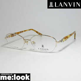 LANVIN　ランバン日本製　made in Japanレディース 眼鏡 メガネ フレームVLC519J-0A39-52 度付可ゴールド