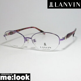 LANVIN　ランバン日本製　made in Japanレディース 眼鏡 メガネ フレームVLC519J-0400-52 度付可パープル