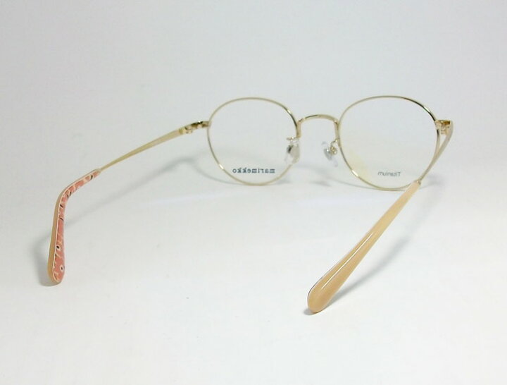 楽天市場】marimekko マリメッコレディース 女性用ラウンド 眼鏡 メガネ フレーム32-0010-12 サイズ46ベージュ ゴールド : メガネ のミルック