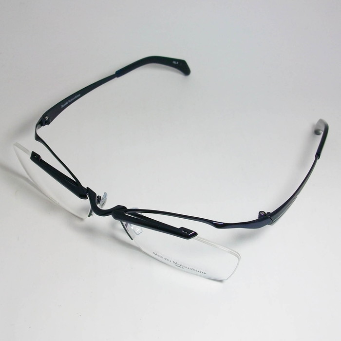 マサキマツシマ Masaki Matsusima 眼鏡 メガネ フレームMF1225-3-57 度付可ネイビー | メガネのミルック