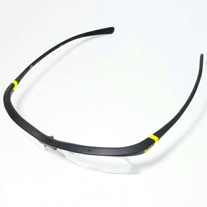 楽天市場】NIKE ナイキVORTEX ボルテックス軽量 スポーツ 眼鏡 メガネ フレーム7070/3-002-57度付可 マットブラック/ライムグリーン  : メガネのミルック