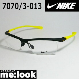 NIKE ナイキVORTEX ボルテックス軽量 スポーツ 眼鏡 メガネ フレーム7070/3-013-57度付可 マットブラック/イエロー