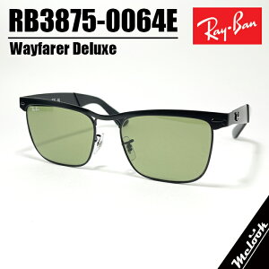 RayBan Co EFCt@[[fbNX Wayfarer Deluxeዾ Kl t[ TOXRB3875-0064E xtRB3875-006/4E }bgubN O[