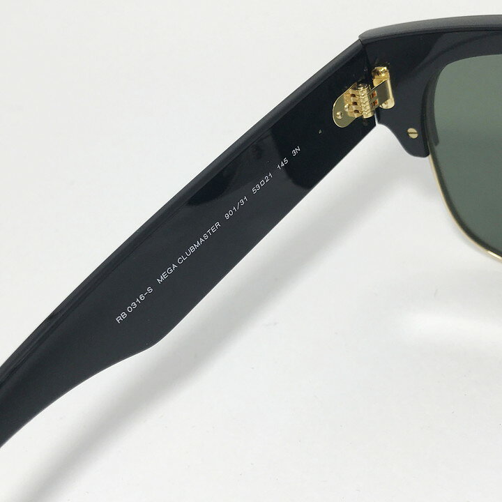 楽天市場】RayBan レイバン RB0316S-90131MEGA CLUBMASTER メガ クラブ 