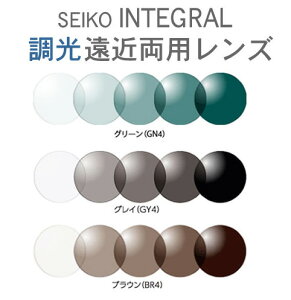 SEIKO 調光遠近両用 屈折率1.67 薄型レンズインテグラルNS ソレールUVカット+撥水加工付