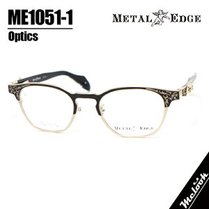 METAL EDGE ���^���G�b�W �ዾ ���K�l �t���[�� �T���O���XME1051-1-50�z���C�g�S�[���h �u���b�N���r�W�����������Y�ł��D���ȃT���O���X�쐬�\