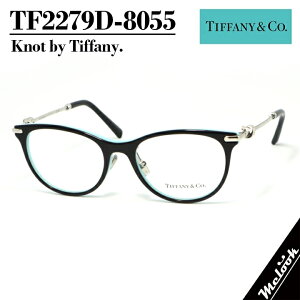 TIFFANY&CO. �e�B�t�@�j�[ ���K�l���f�B�[�X �ዾ ���K�l �t���[�� �T���O���XTF2279D-8055 �x�t���Ή��I�u���b�N �V���o�[ Black Silver�x�t�� �ɒB �u���[���C�g�Ȃǃ����Y���H��Tiffany Knot �e�B�t