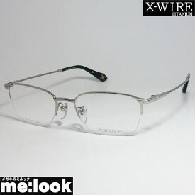 X-WIRE エクスワイアメンズ 眼鏡 メガネ フレームXW1004-2-51 度付可グレー