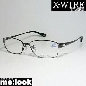 X-WIRE エクスワイアメンズ 眼鏡 メガネ フレームXW1045-3-56 度付可ブラック