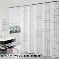 シャワーカーテン 120×180cm 150×180cm 180×180cm チャック柄 はっ水加工 防カビ 保温カーテン 冷気遮…