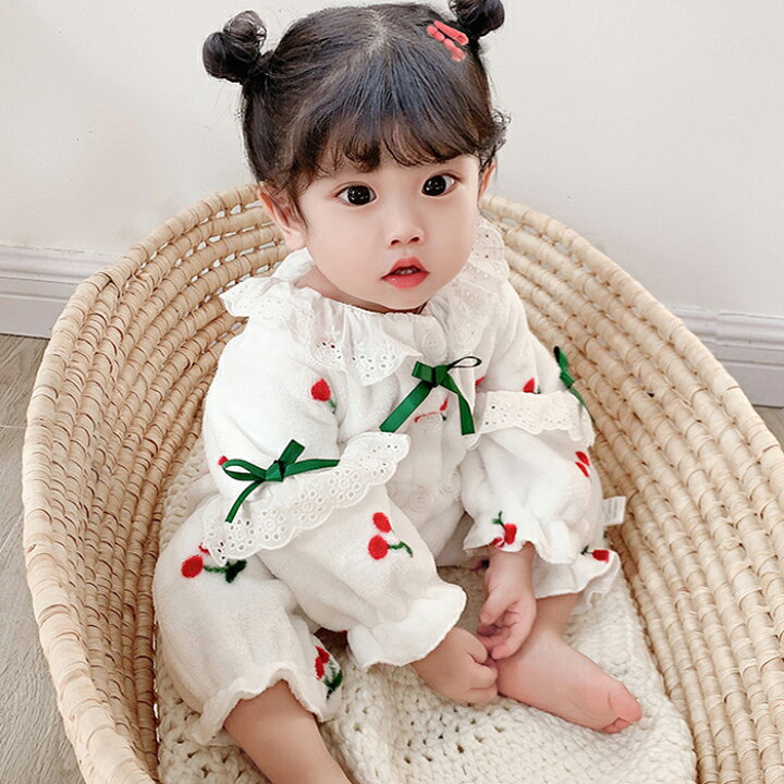 楽天市場 子ども ルームウェア ロンパス 女の子 女児 パジャマ 赤ちゃん もちもち 厚手 オールインワン 部屋着 オーバーオール 寝巻き 子供 ホームウェア かわいい ワンピース もこもこ 保温防寒 暖かい ルームウェア 娘 裏起毛 部屋着 ロンパス 59cm 赤ちゃん 出産祝い