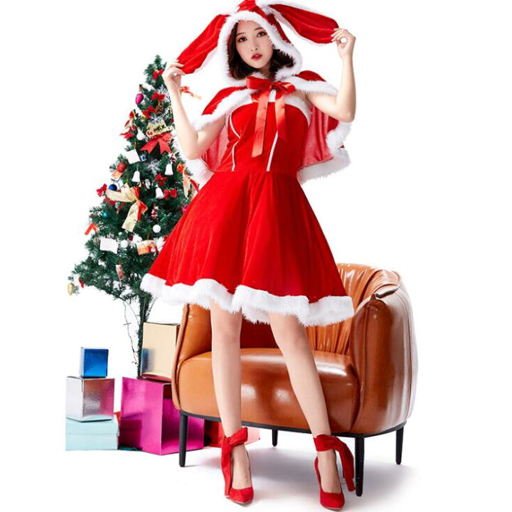 楽天市場】サンタクロース コスチューム衣装 バニーガール クリスマス 