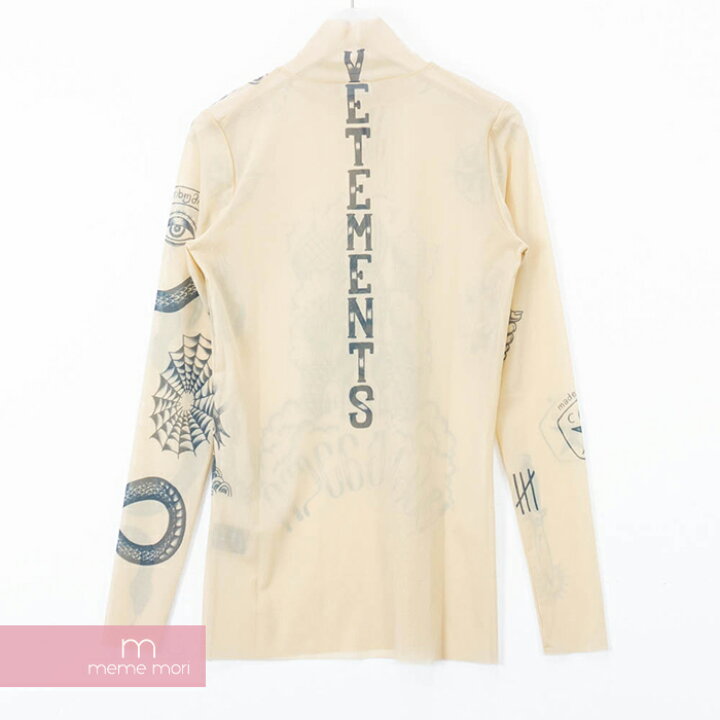 楽天市場】VETEMENTS 2019SS Tattoo Graphic Mesh Top ヴェトモン 
