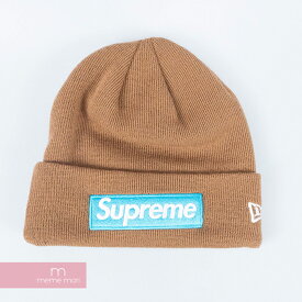 Supreme×New Era 2017AW Box Logo Beanie Rust シュプリーム×ニューエラ ボックスロゴビーニー ラスト ニットキャップ ニット帽 ブラウン【220606】【新古品】【me04】