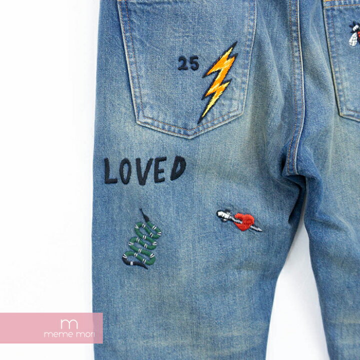 楽天市場】GUCCI 2019SS Symbols Tapered Denim Pant 408637 XD836 