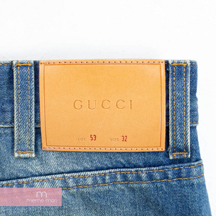 楽天市場】GUCCI 2019SS Symbols Tapered Denim Pant 408637 XD836
