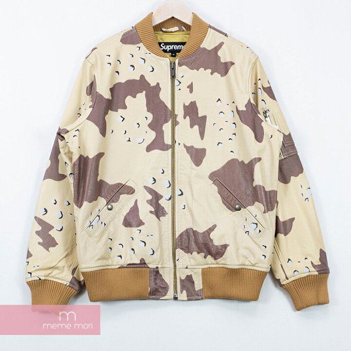 楽天市場】Supreme 2017SS Leather MA-1 Jacket Desert Camo  