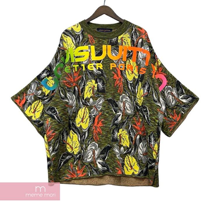 楽天市場】LOUIS VUITTON 2018SS Bloom Space Dye Jacquard Knit Tee 