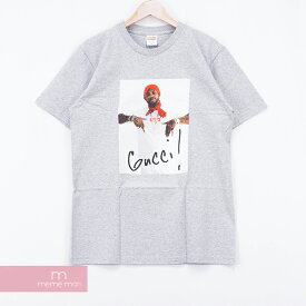 Supreme 2016AW Gucci Mane Tee シュプリーム グッチ・メインTシャツ 半袖カットソー フォトプリント グレー サイズM【230704】【新古品】【me04】