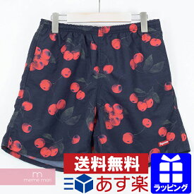 Supreme 2019SS Cherry Nylon Water Short シュプリーム チェリー柄ナイロンウォーターショーツ ショートパンツ ハーフパンツ 海パン ブラック サイズS プレゼント ギフト【190701】【新古品】