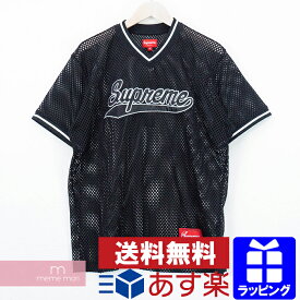 Supreme 2018SS Mesh Baseball Top シュプリーム メッシュベースボールロゴトップ 半袖Tシャツ ブラック サイズS プレゼント ギフト【190707】【新古品】
