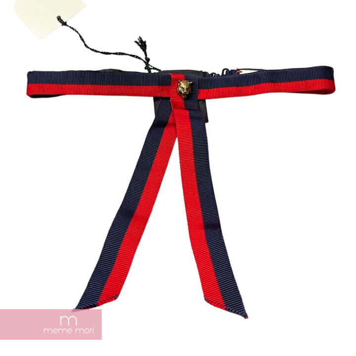 楽天市場】GUCCI Striped Neck Bow With Feline 434518 4G824 4074 