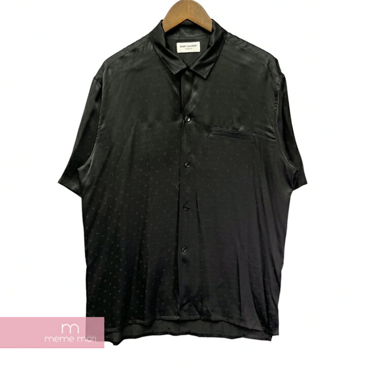 楽天市場】SAINT LAURENT PARIS Shark Collared Short Sleeve Silk 