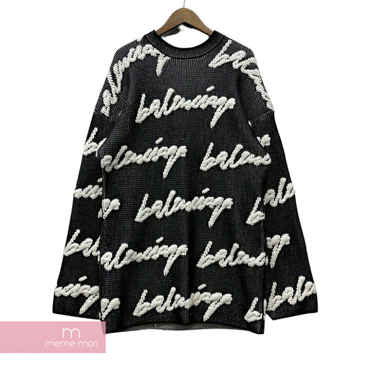 楽天市場】BALENCIAGA 2020AW Crewneck 3D Scribble Knit Sweater 