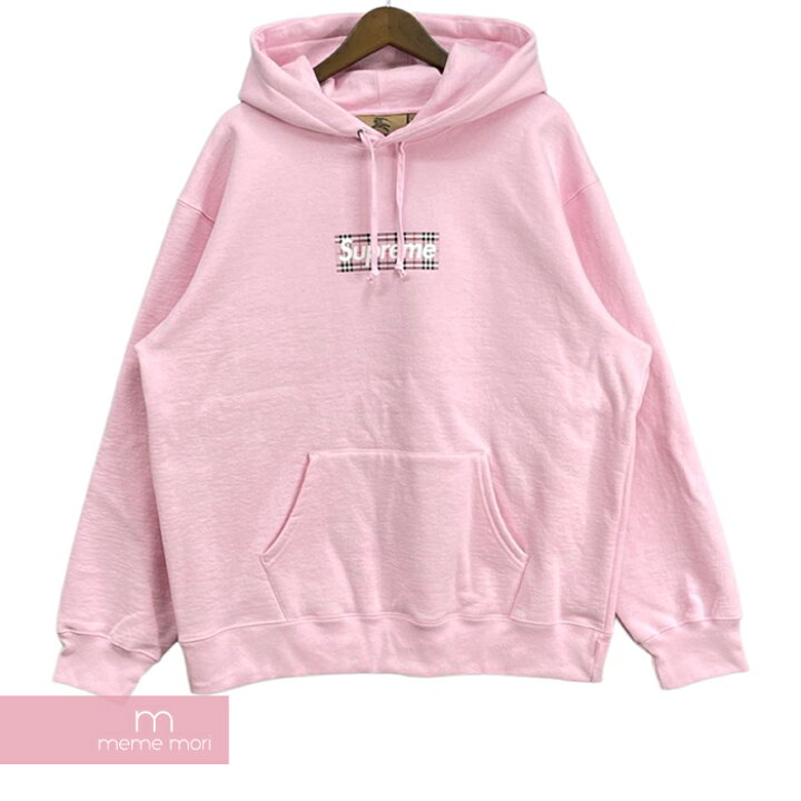 楽天市場 Supreme Burberry 22ss Box Logo Hooded Sweatshirts シュプリーム バーバリー ボックスロゴフーデッドスウェットシャツ パーカー プリント ピンク サイズs Xxl 2318 新古品 Me04 Meme Mori