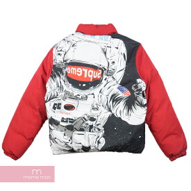 Supreme 2016AW Astronaut Puffy Jacket シュプリーム アストロプリントパフィーダウンジャケット レッド サイズM プレゼント ギフト【190818】【新古品】