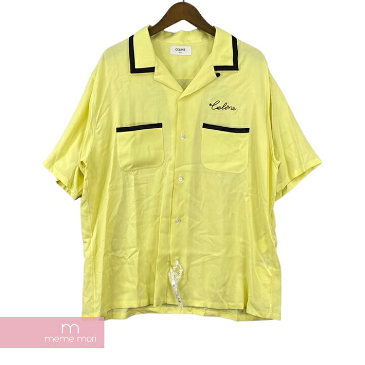 楽天市場】CELINE 2021SS Loose Bowling Shirt In Viscose 2C516852C  