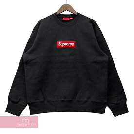 Supreme 2022AW Box Logo Crewneck Black シュプリーム ボックスロゴクルーネック スウェットシャツ トレーナー ブラック 【221218】【新古品】【me04】