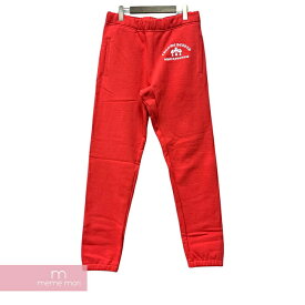 CHROME HEARTS Y NOT Cemetery Cross Sweat Pants クロムハーツ ワイノットセメタリークロススウェットパンツ ロゴ刺繍 King Taco キングタコ シルバープレート レッド サイズXS【250219】【新古品】