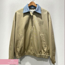 miu miu ミュウミュウ 25SS チェックカラー チノ ブルゾンジャケット ML1216 1UPX ベージュ 36 ITWYSGBIDGVM